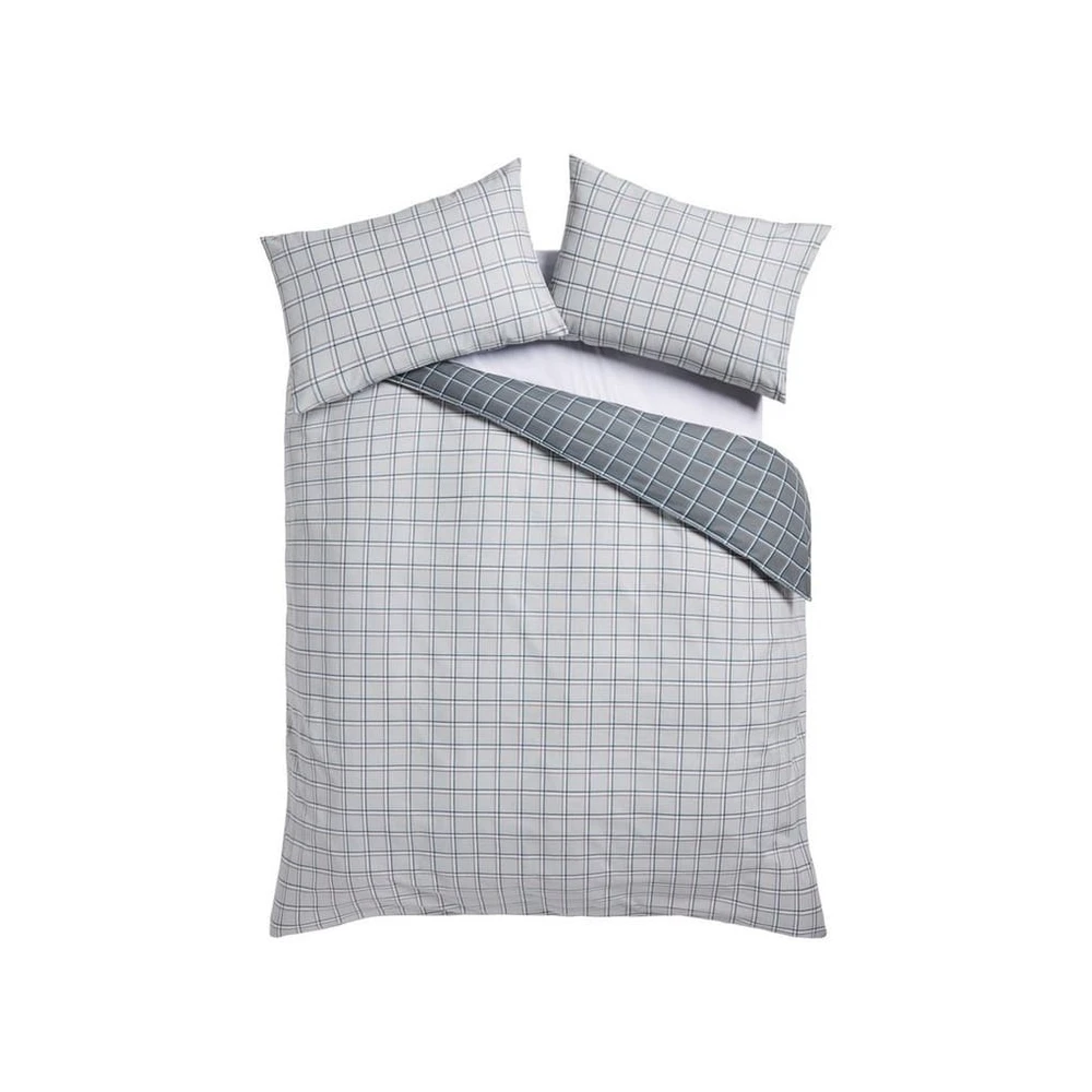 Next Bett-Set Wendbare Bett- und Kissenbezüge, Karomuster, Polyester/Baumwolle
