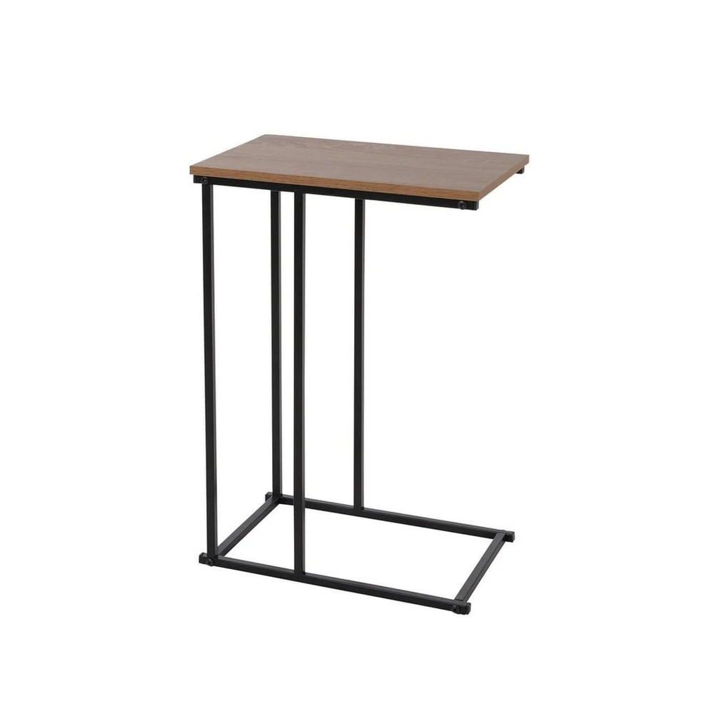 Spetebo Beistelltisch Holz, Metallgestell, 58 x 40 cm, 1-tlg