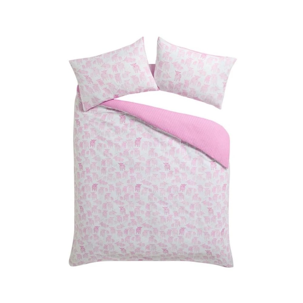 Next Bett-Set Bettgarnitur, Hochlandrind Hamish, Polyester (recycelt), Baumwolle
