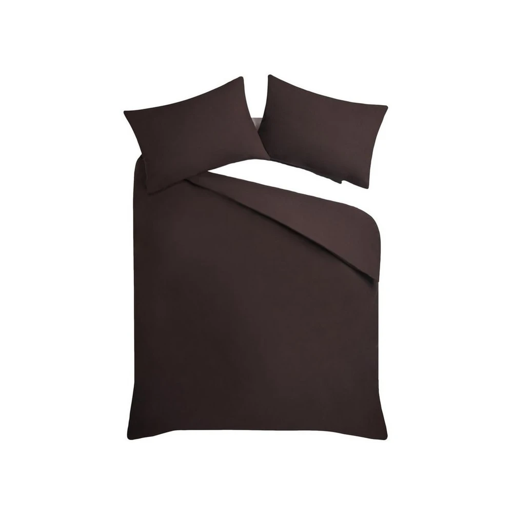 Next Bett-Set, Bettbezug und Kissenbezug, Baumwolle-Polyester, Chocolate Brown