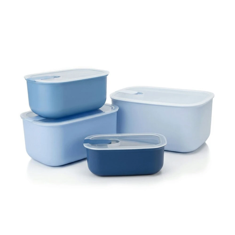 Arendo Frischhaltedose 4er Set, 4700 ml bis 800 ml, PP, luftdicht, stapelbar
